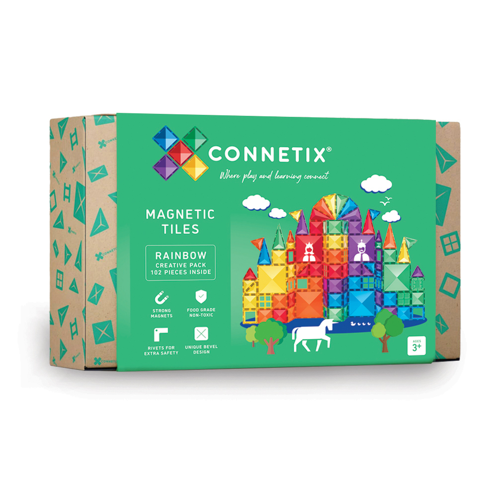 Connetix Rainbow Creative Pack, 102-osaline magnetklotside komplekt