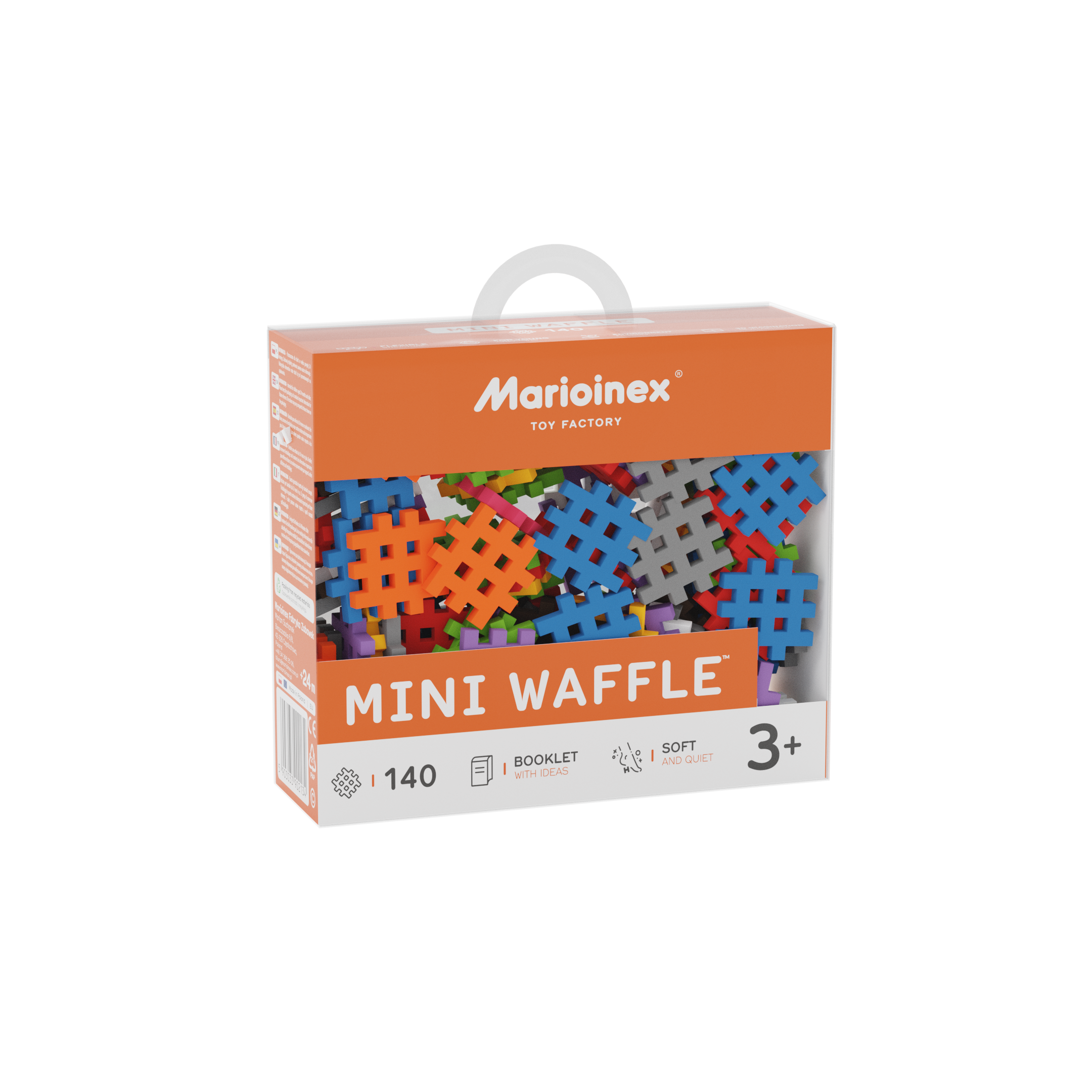 Marioinex vahvelklotsid, Mini Waffle, 140-osaline