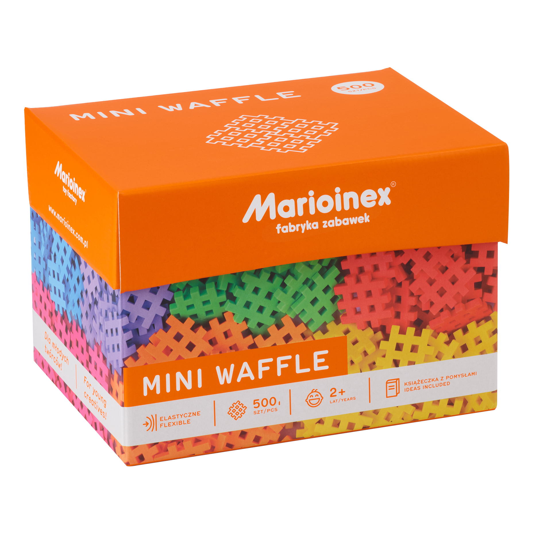 Marioinex vahvelklotsid, Mini Waffle, 500-osaline