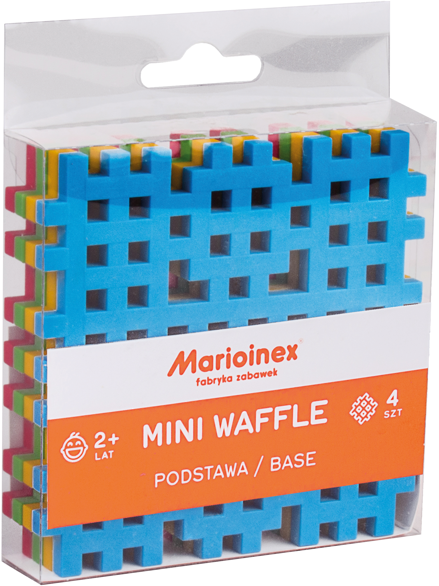 Marioinex vahvelklotsid, Mini Waffle Alusplaadid, 4 tk