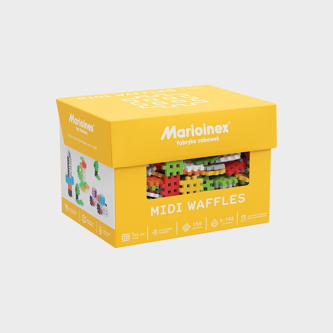 Marioinex vahvelklotsid, Midi Waffle, 150-osaline