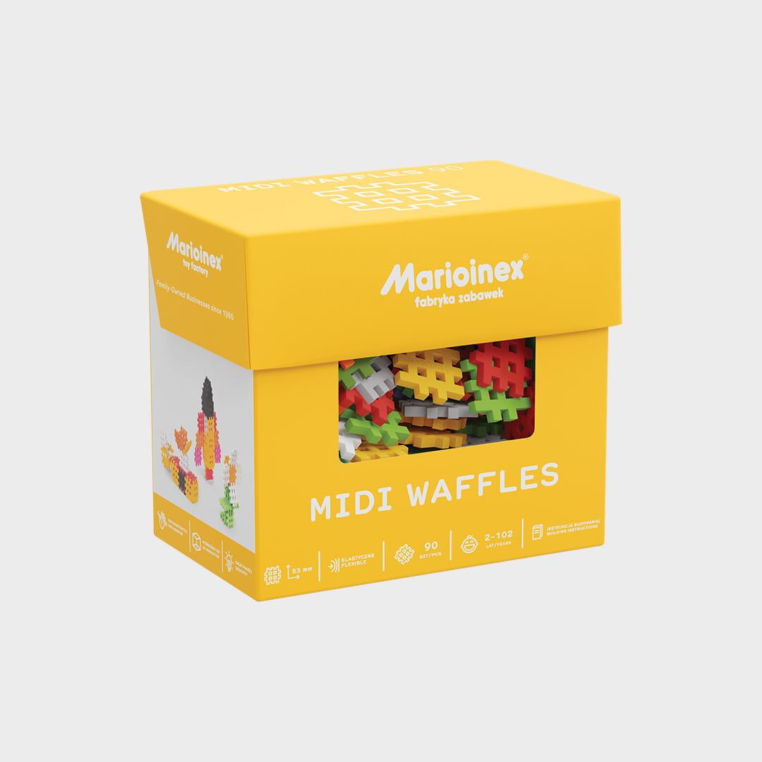 Marioinex vahvelklotsid, Midi Waffle, 90-osaline