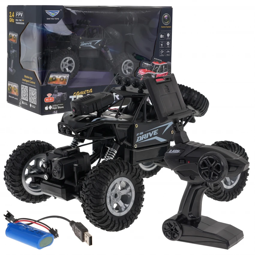 Raad.auto “Crawler Rover” 1:14, Wifi-kaameraga