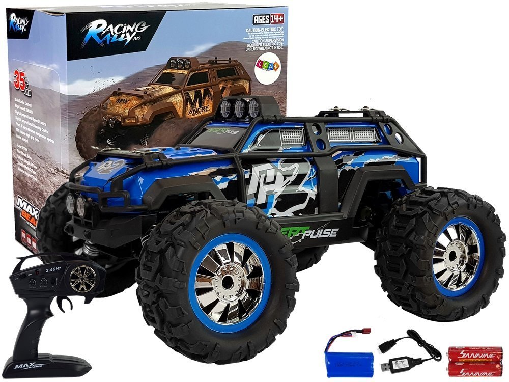 Raad.auto “Off-road” 4×4, sinine, 1:18, 35km/h