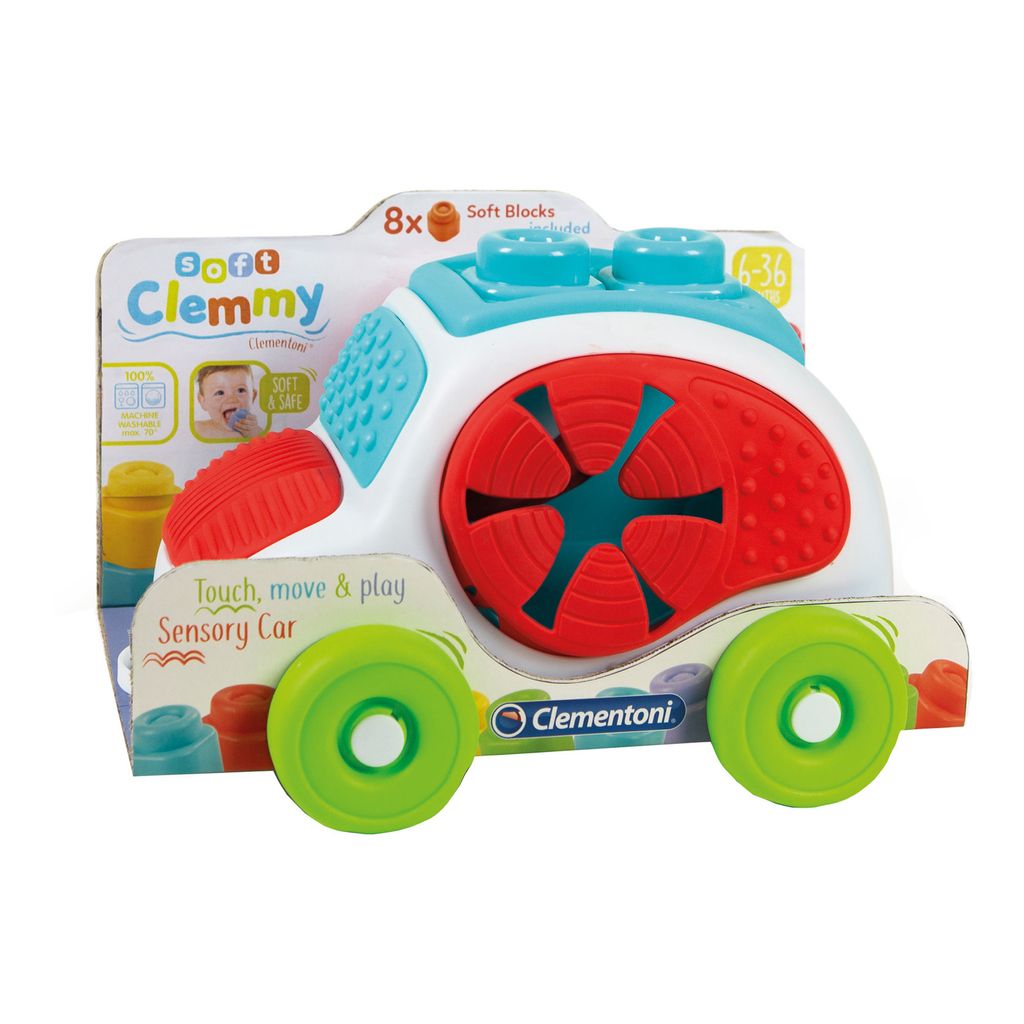 Clemmy Baby auto pehmete klotsidega 8tk, Clementoni